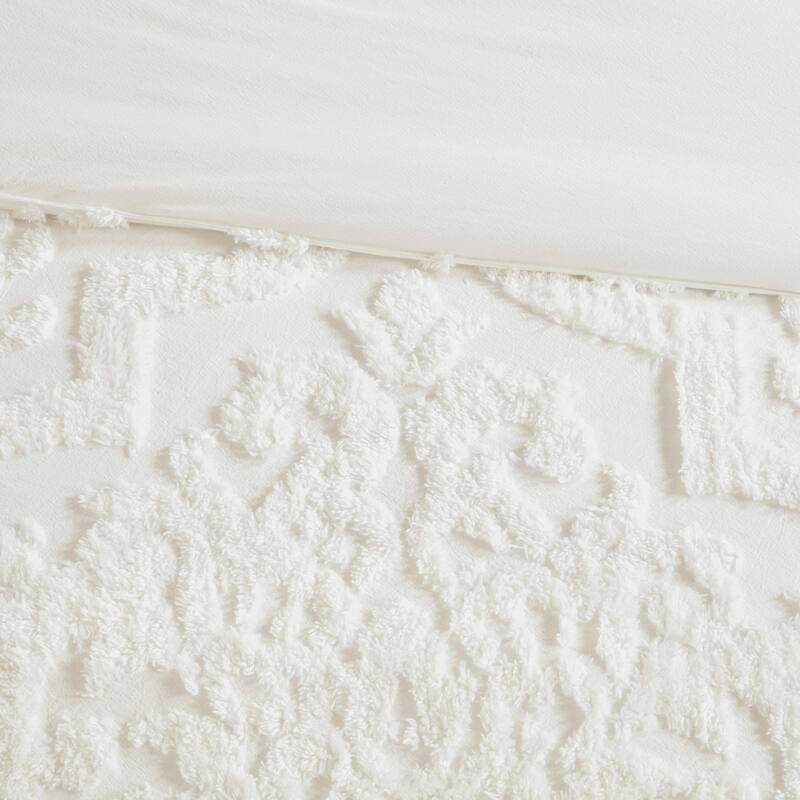 Madison Park Aeriela Tufted Cotton Chenille Damask Comforter Set