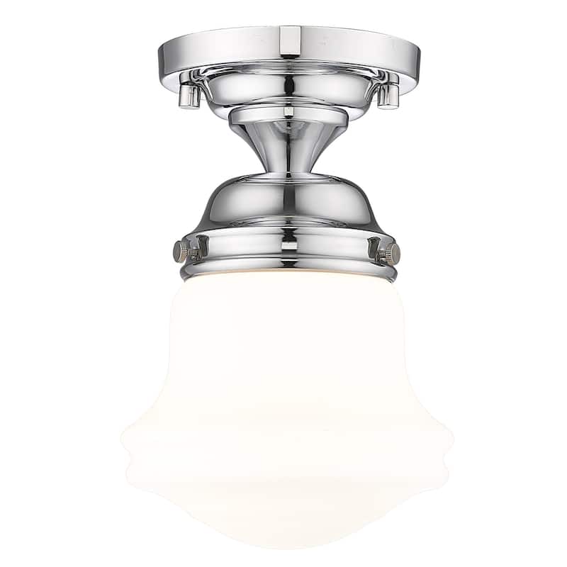 Z-Lite 735F1 Vaughn 6" Wide Flush Mount Ceiling Fixture - Chrome