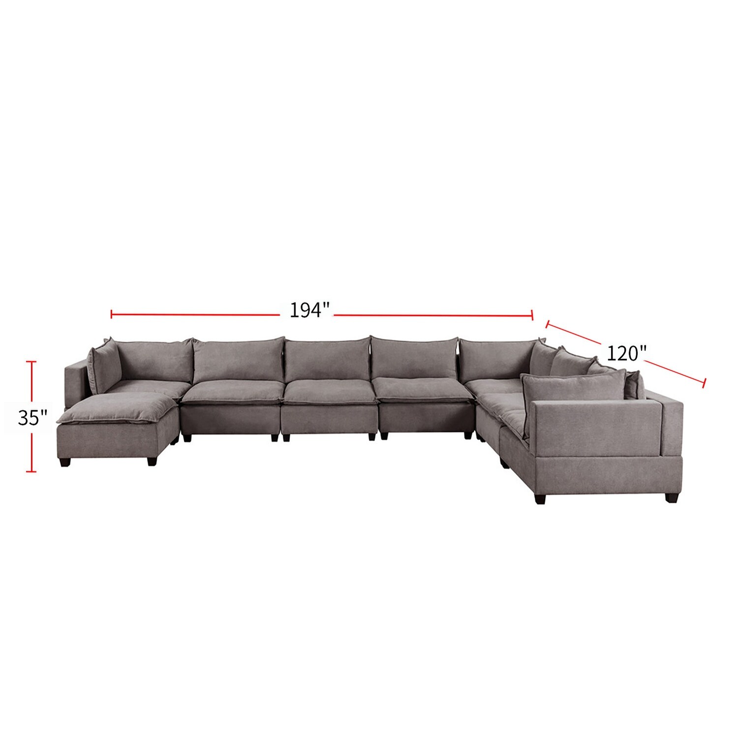 Hayden 8 piece modular sectional shop