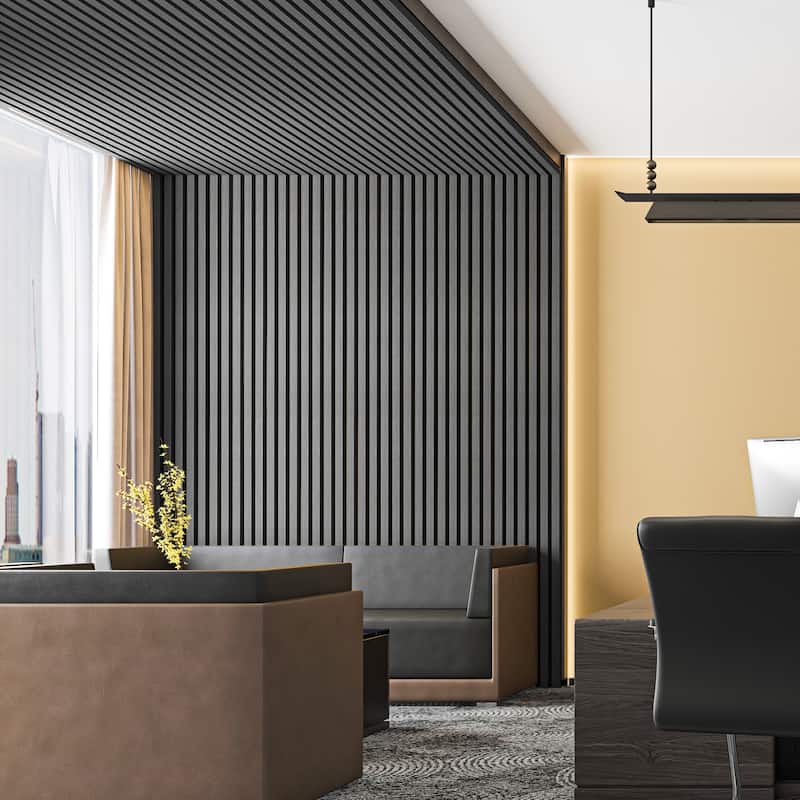 Art3d 2-Pack MDF Acoustic Grille Panels – 24"x95.7" Sound-Absorbing Wall Panels - N/A