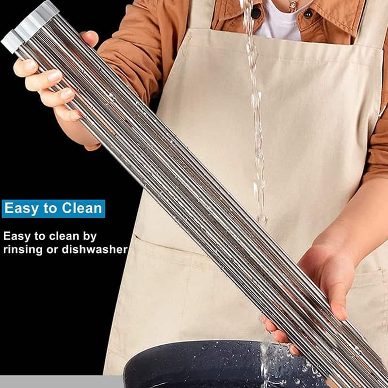 Extra Large 18.5"x14.2" Roll Up Dish Drying Rack Over The Sink Dish Drainer