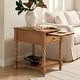 preview thumbnail 3 of 8, HULALA HOME Eric Traditional 26" Tall Solid Wood End Table with Built-in Charging Station and Extendable Tray