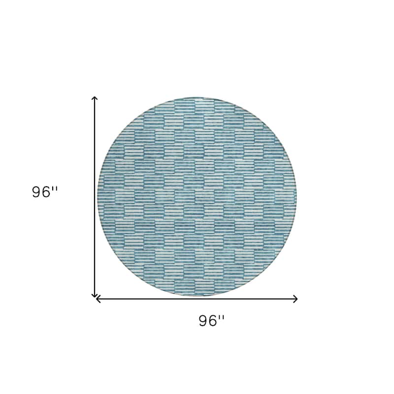 HomeRoots Geometric Transitional Rectangle Outdoor Rug