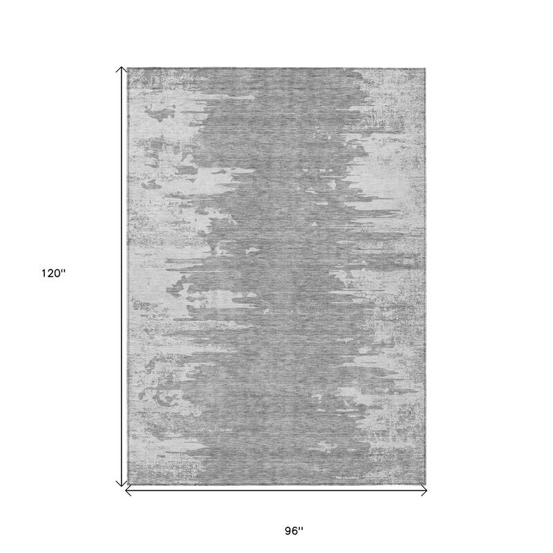 HomeRoots Abstract Transitional Rectangle Outdoor Rug
