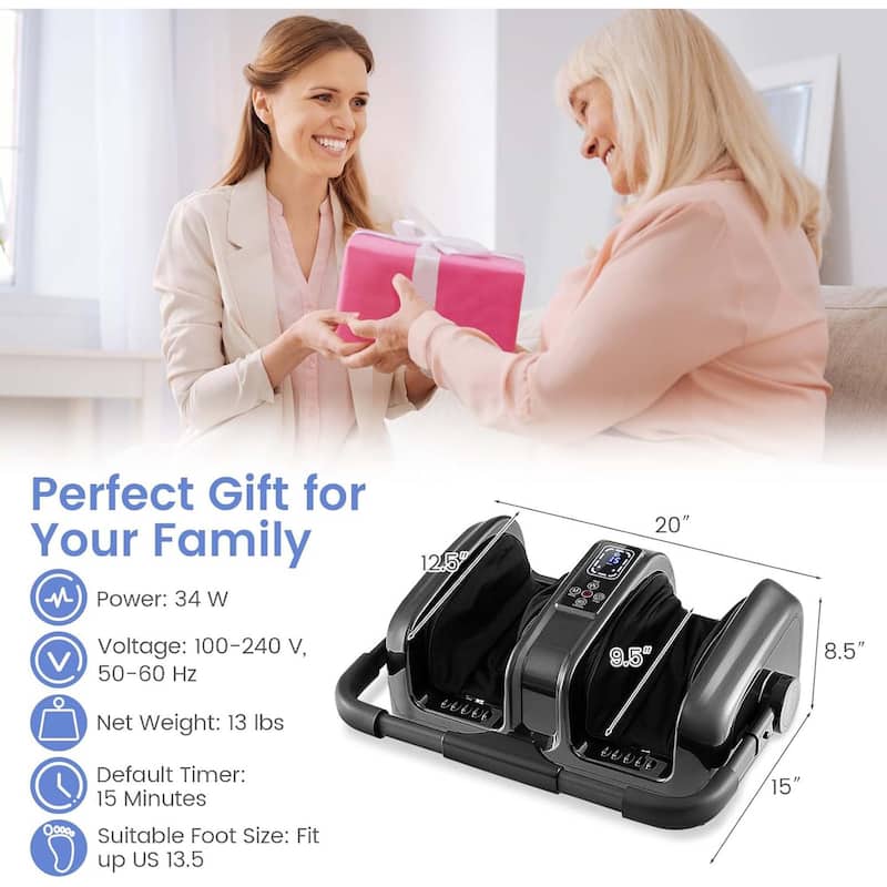 Foot Massager Shiatsu Leg Massager w/ Washable Cover