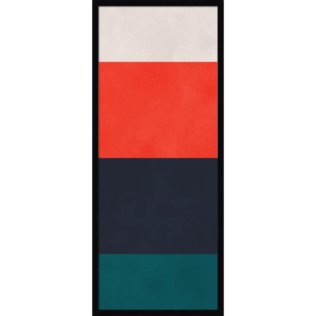 Amanti Art Framed Fabric Pinboard Overlapping geometry 4 by Vitor Costa Printed Bulletin Board