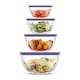 preview thumbnail 21 of 24, JoyFul by JoyJolt Set of 4 Glass Mixing Bowls With Lids - 16.5 oz, 33.5 oz, 50.5oz, 67.5oz Purple - 4 Piece