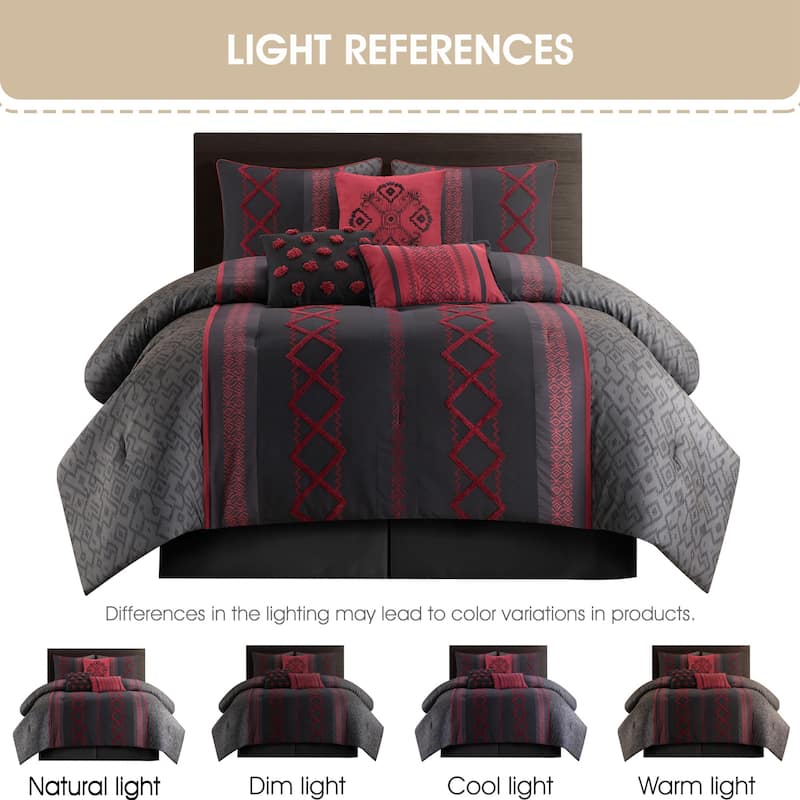 Nanshing Trina Embroidered 7-Piece Comforter Set