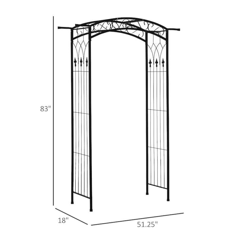 Outsunny 7Ft Outdoor Garden Arbor