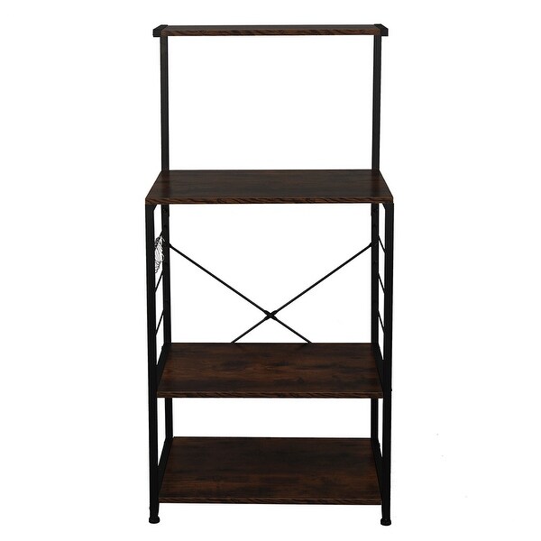 Vintage wooden best sale bakers rack
