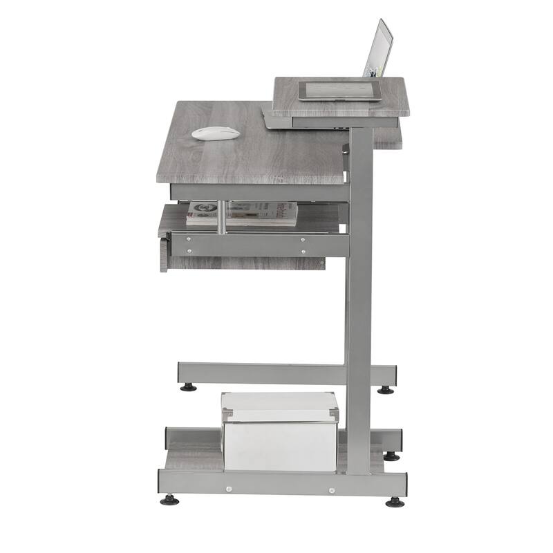Complete Computer Workstation Desk,High quality and durable, Grey