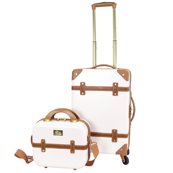 Gatsby 2 Piece Hardside Carry-On Luggage Set Ivory. Opens flyout.