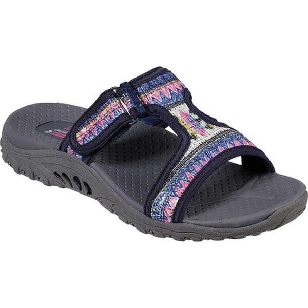 skechers sandals womens navy