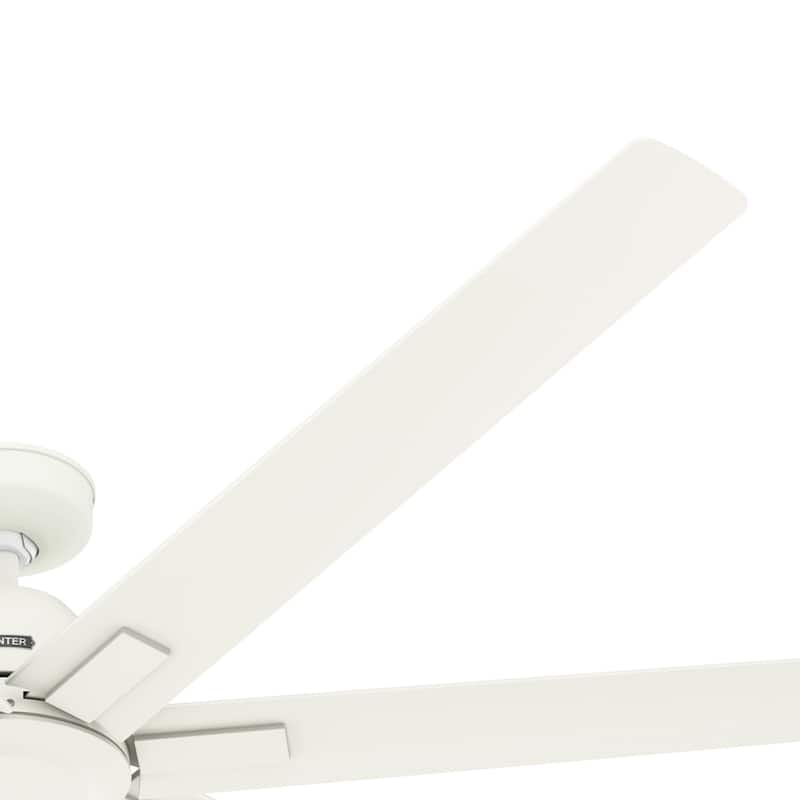 Hunter 72" Downtown Windmill Outdoor Ceiling Fan & Wall Control - Damp Rated - Industrial, Modern - ENERGY STAR!