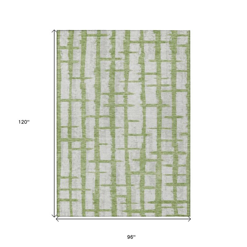 HomeRoots Striped Transitional Rectangle Outdoor Rug