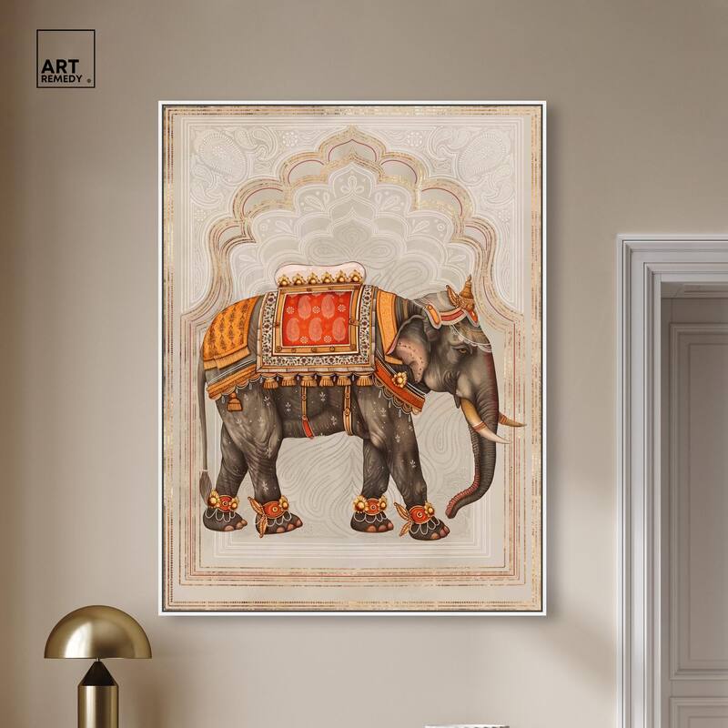 Elephant Queen Canvas by Art Remedy