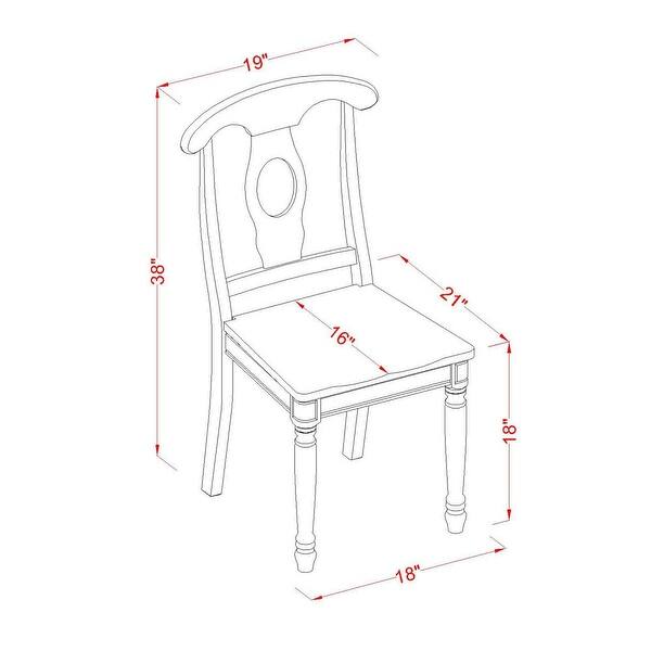 East West Furniture 7 Piece Kitchen Table Set A Rectangle Dining Table