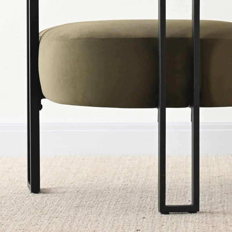 30" Wide Upholstered Velvet Accent Chair