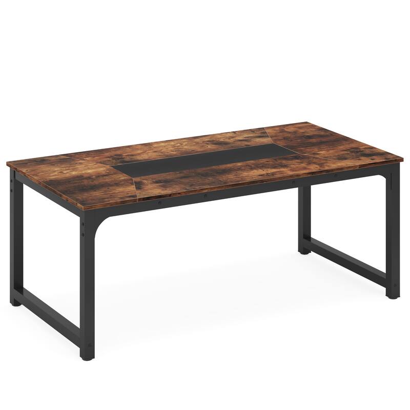 79 Inches Rectangular Modern Dining Table for 6-8 - 78.74" L x 39.37" W x 30.31"H