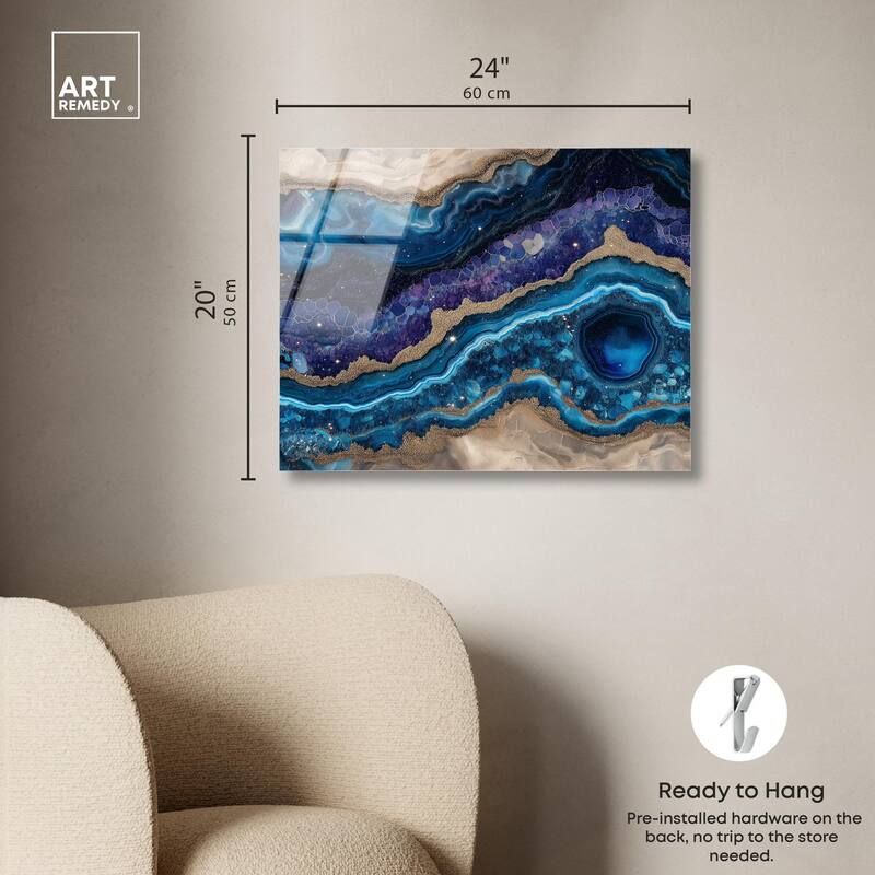 Galactic Geode I Acrylic by Art Remedy, Ready to Hang