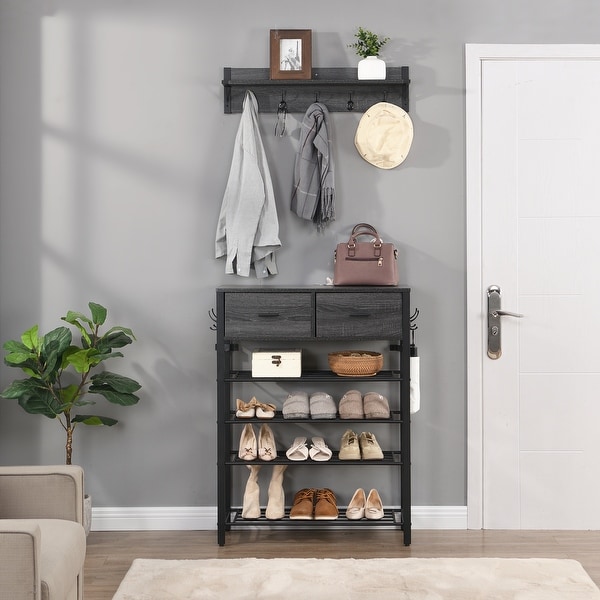 Coat rack with storage shelf 2025