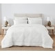 preview thumbnail 3 of 10, Cannon Solid Oversized Percale 3 Piece Comforter Set White - Oversized King