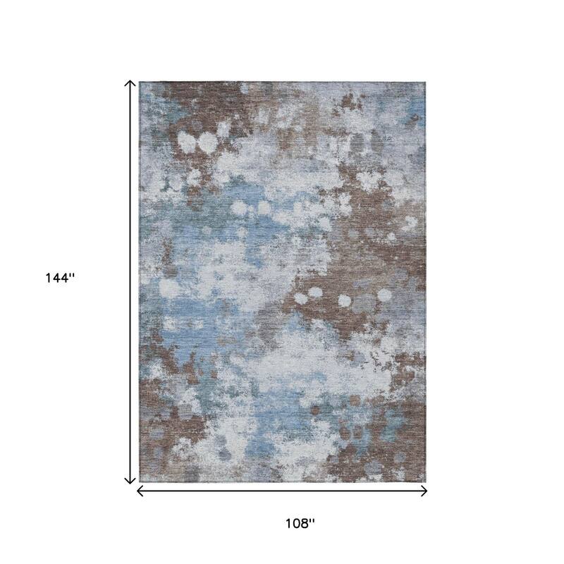 HomeRoots Abstract Transitional Rectangle Outdoor Rug