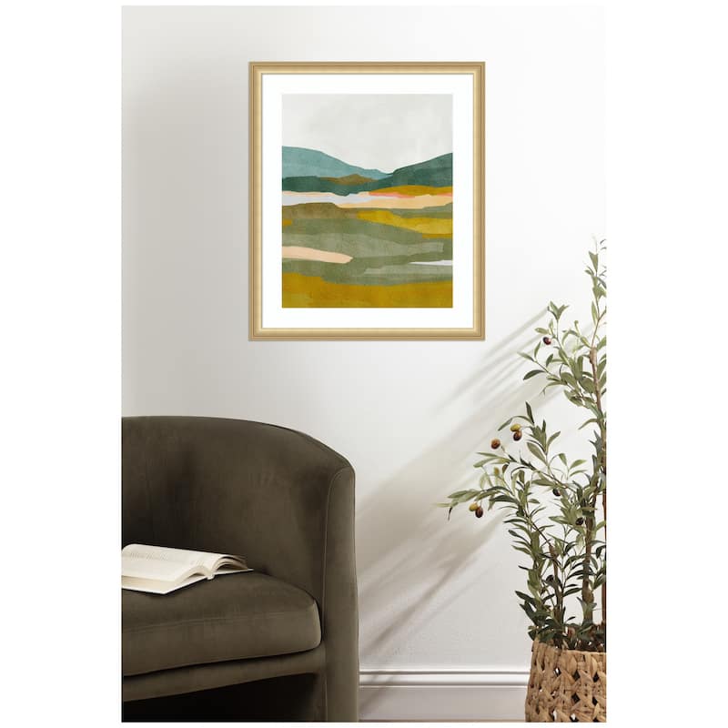 Kate and Laurel Framed Art Vibrant Abstract by Nikita Jariwala