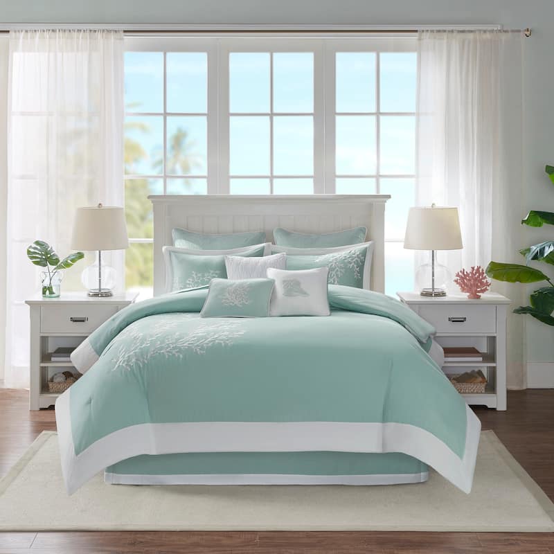 Harbor House Coastline Oversized Cotton Jacquard Comforter Set