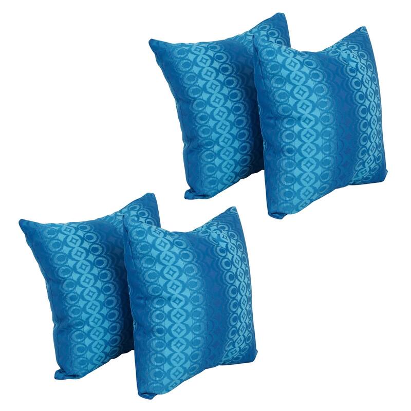 Blazing Needles 17-inch Square Throw Pillows (Set of 4) - Torero Rivier