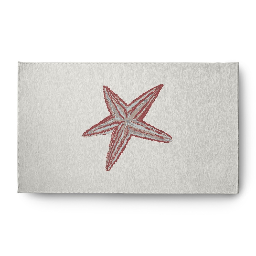 Starfish Nautical Chenille Rug