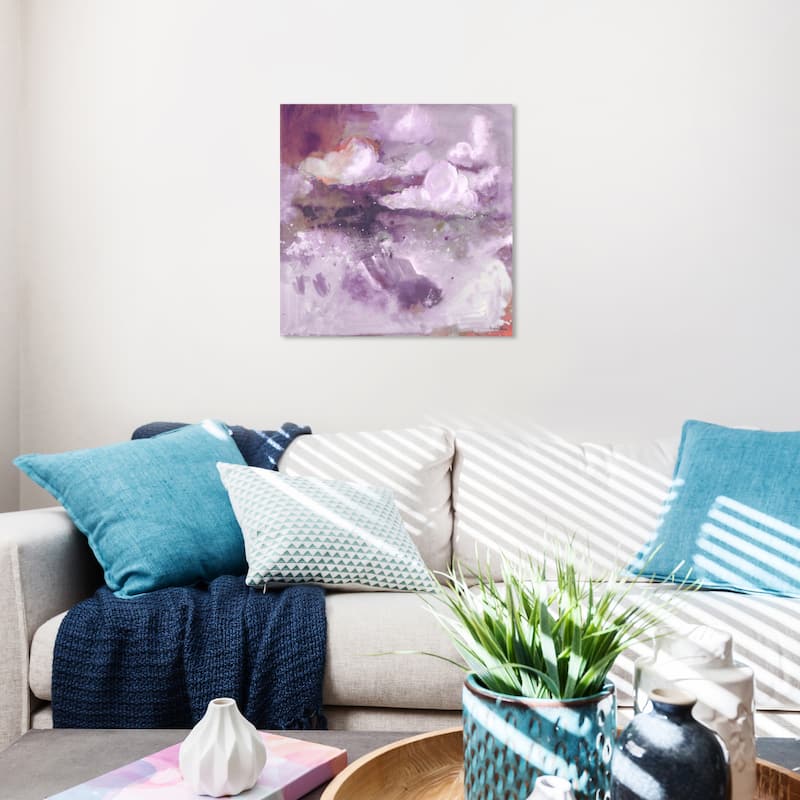 Wynwood Studio Abstract Michaela Nessim - A Cure for Dreamers Lilac Purple and Modern & Contemporary Wall Art Canvas Print - 20 x 20