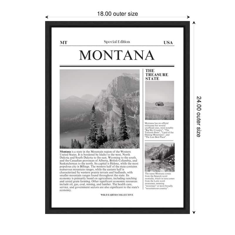 Kate and Laurel Montana Article by Megan Ryan Framed Canvas Wall Art Print