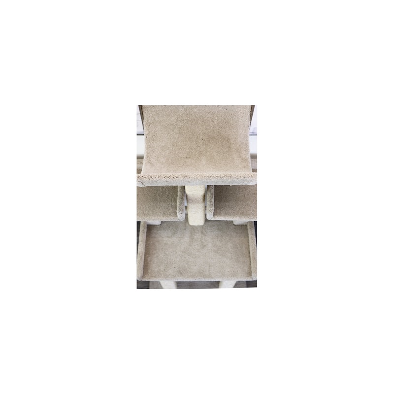 56" Extra Large Cat Tower with Spacious Platforms and Sisal Scratching Posts for Big Cats