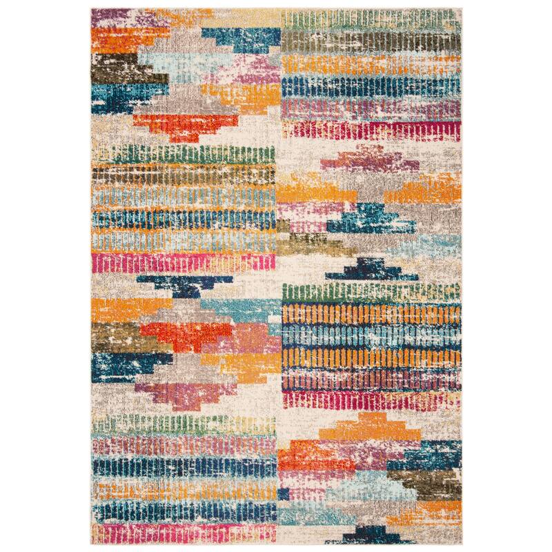SAFAVIEH Madison Jocelyn Boho Distressed Rug - 2'2" x 4' - Ivory/Multi