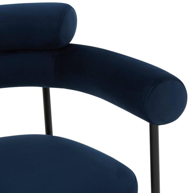 SAFAVIEH Couture Frouwe Curved Back Dining Chair (Fully Assembled) - 26Wx21Dx30H