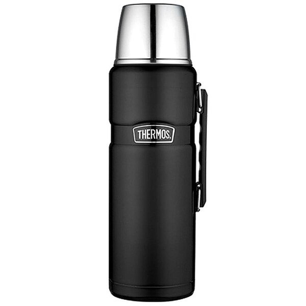 Thermos 2-liter Stainless King Vacuum Insulated Beverage Bottle - Matte Black - MATTE BLACK