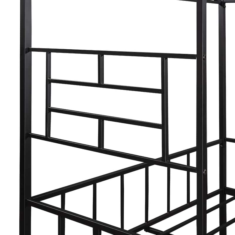 Metal House Bed Frame with Slatted Support