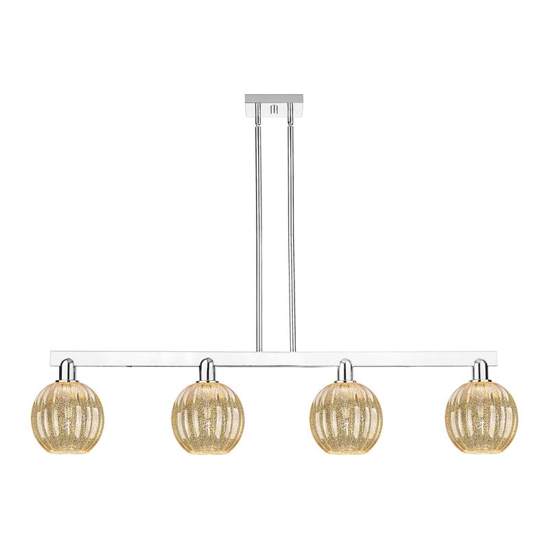 Innovations Lighting 716-4I-11-48 Preston Linear Preston 4 Light 48" - Polished Chrome / Mercury