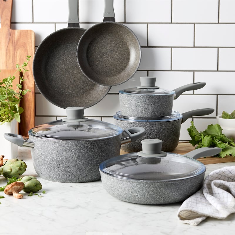 ZWILLING Parma Plus 10-pc Aluminum Nonstick Cookware Set - Grey