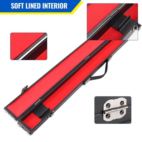 GSE™ 1x1 Hard Billiard Pool Cue Stick Hard Box. 1/2 Pool Cue