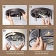 preview thumbnail 8 of 11, 2-Light Farmhouse Flush Mount Ceiling Lights with Seeded Glass