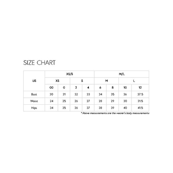 Sangria Dress Size Chart