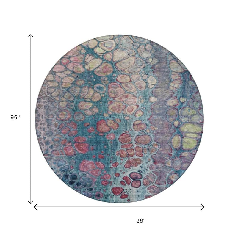 HomeRoots Abstract Transitional Rectangle Outdoor Rug