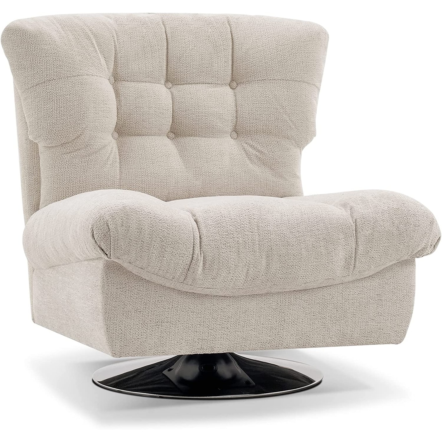MCombo Modern Accent Chair with Ottoman, Living Room Chairs with Remov