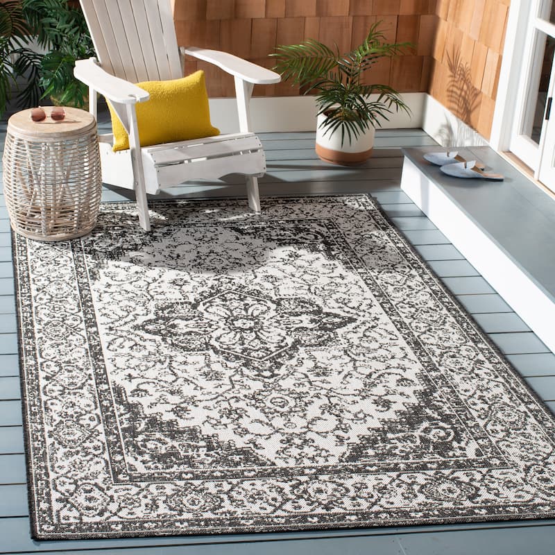 SAFAVIEH Beach House Atina Indoor /Outdoor Waterproof Patio Backyard Rug