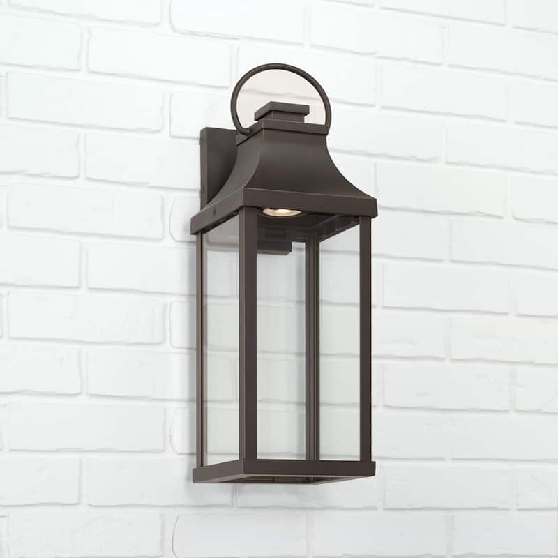 Bradford Outdoor 1-light Medium LED Wall Lantern w/ Clear Glass