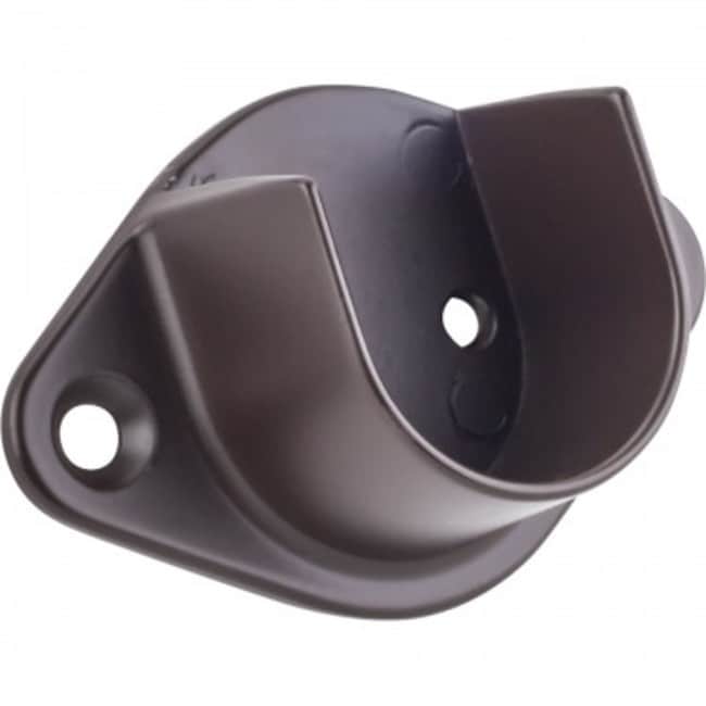 Hardware Resources Open Top Screw In Closet Rod Mounting Bracket for