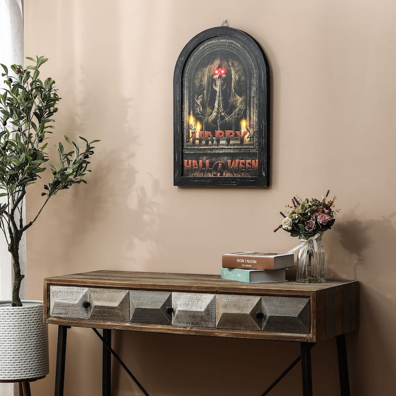 Happy Halloween Lighted Canvas Print