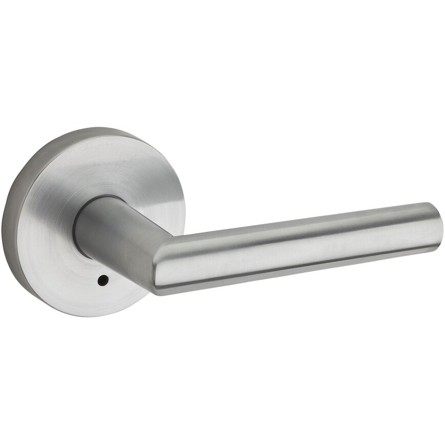 Shop Kwikset 155mil Milan Privacy Door Lever Set With Push Button